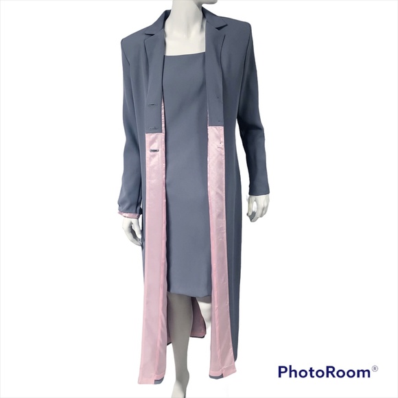 NWT Fattaneh Bahari Vintage Y2K 2 Piece Dress Jacket Suit Set Size 4 Altered - Picture 2 of 15